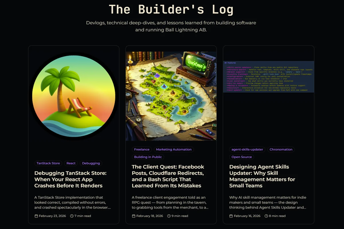 The Builder Coil feed API response displaying JSON data structure